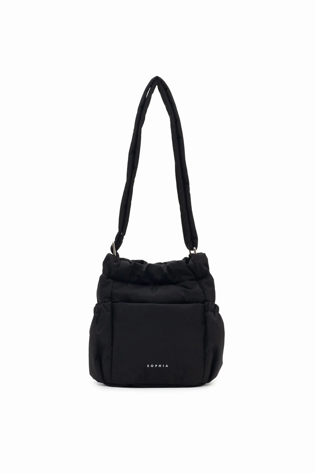 MINI COSY LUXE BUCKET BAG IN JET BLACK 