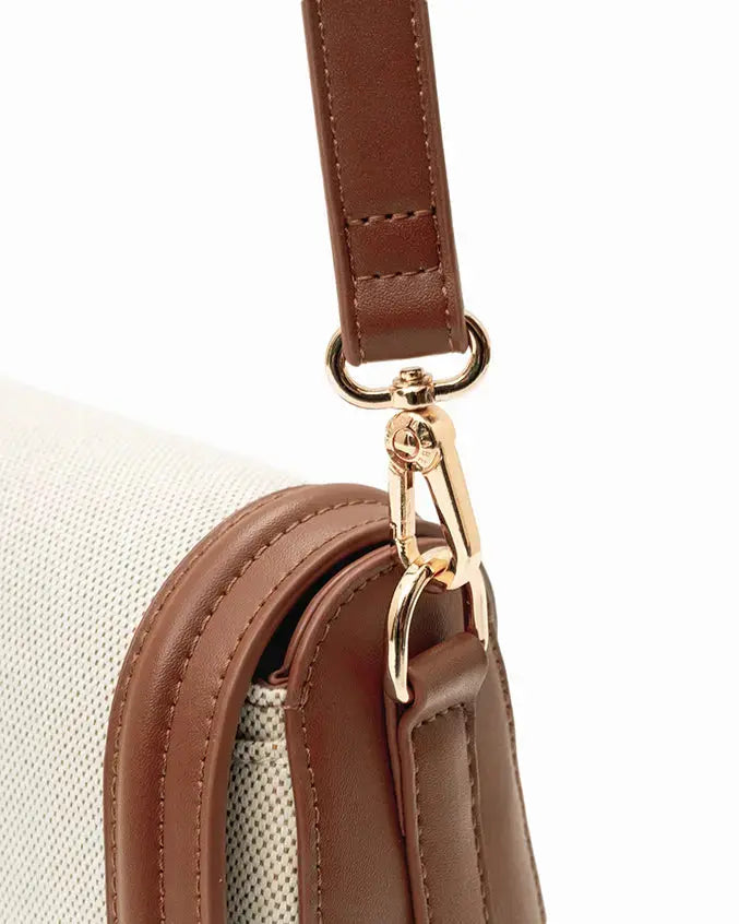CALLY CANVAS SADDLE CROSSBODY BAG - The Sophia Label