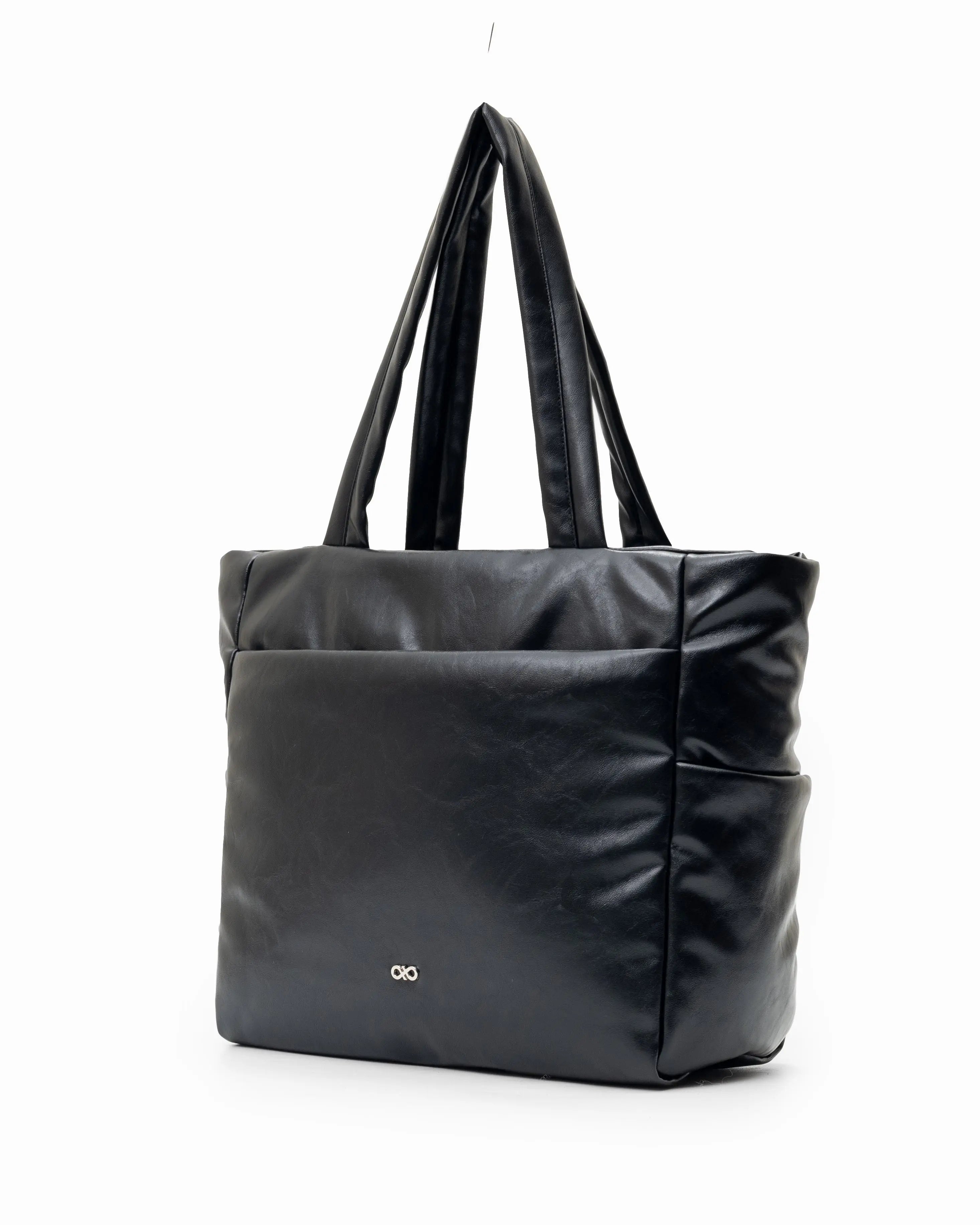 The Sophia Label - EVERYDAY CITY CUSHY TOTE 2.0 IN PANTHER BLACK