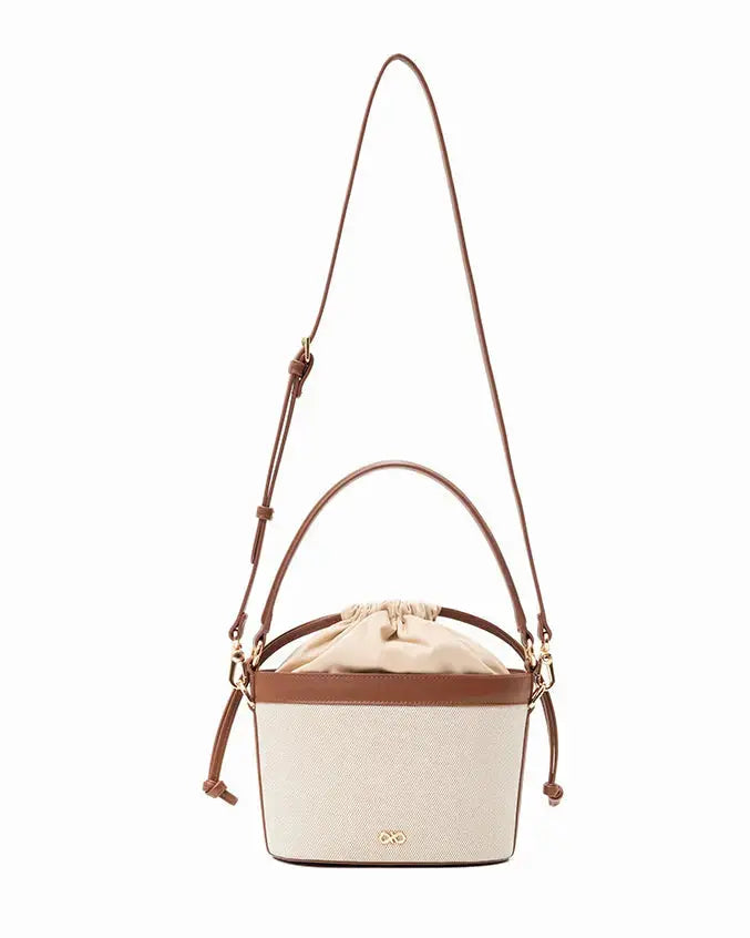 CALLY CANVAS MINI BUCKET BAG  - The Sophia Label