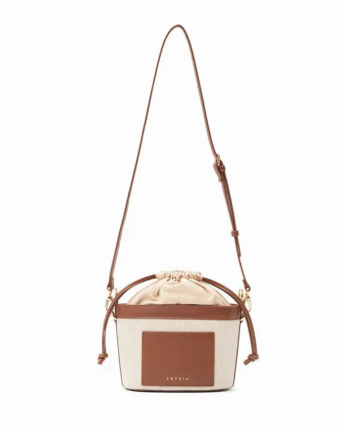 CALLY CANVAS MINI BUCKET BAG  - The Sophia Label
