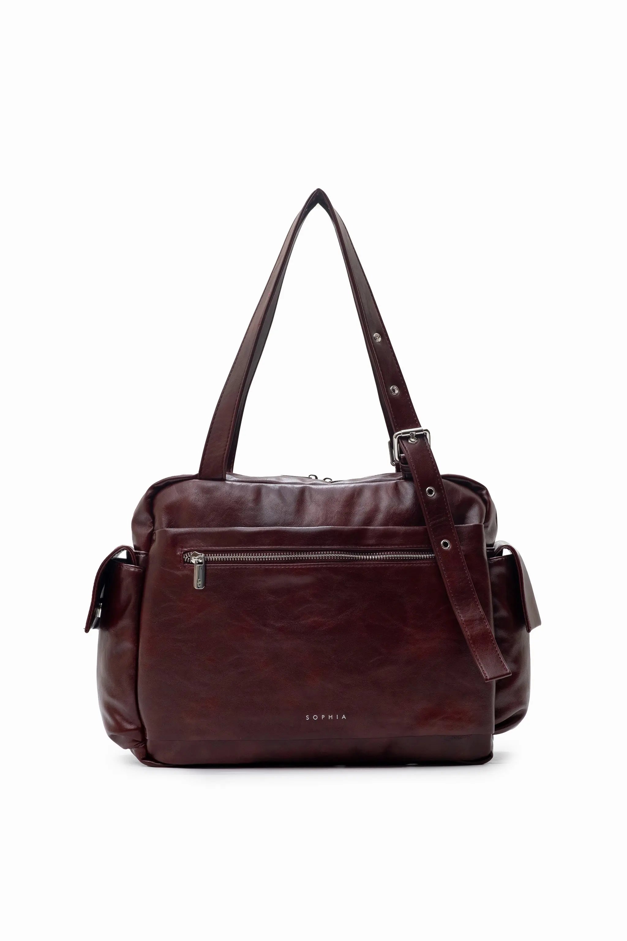 EVERYDAY CITY TOTE BAG IN CHERRY 