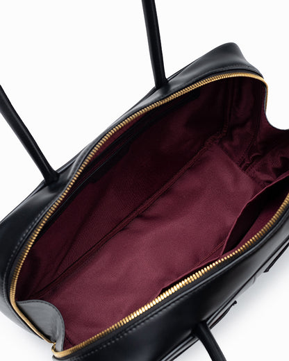 SIGNATURE POCKET M REI TOTE BAG IN BLACK