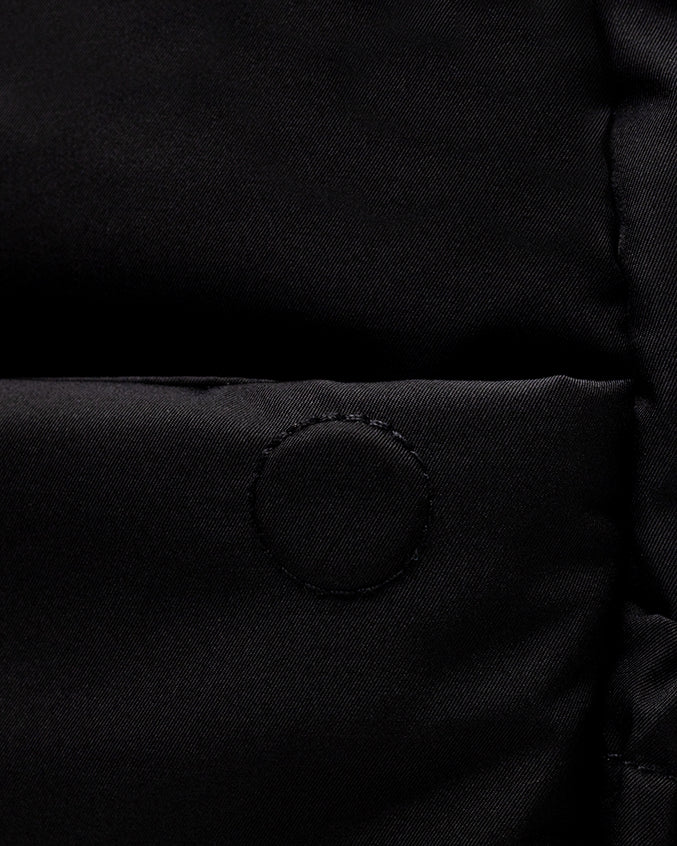 COSY LUXE UTILITY BACKPACK IN JET BLACK