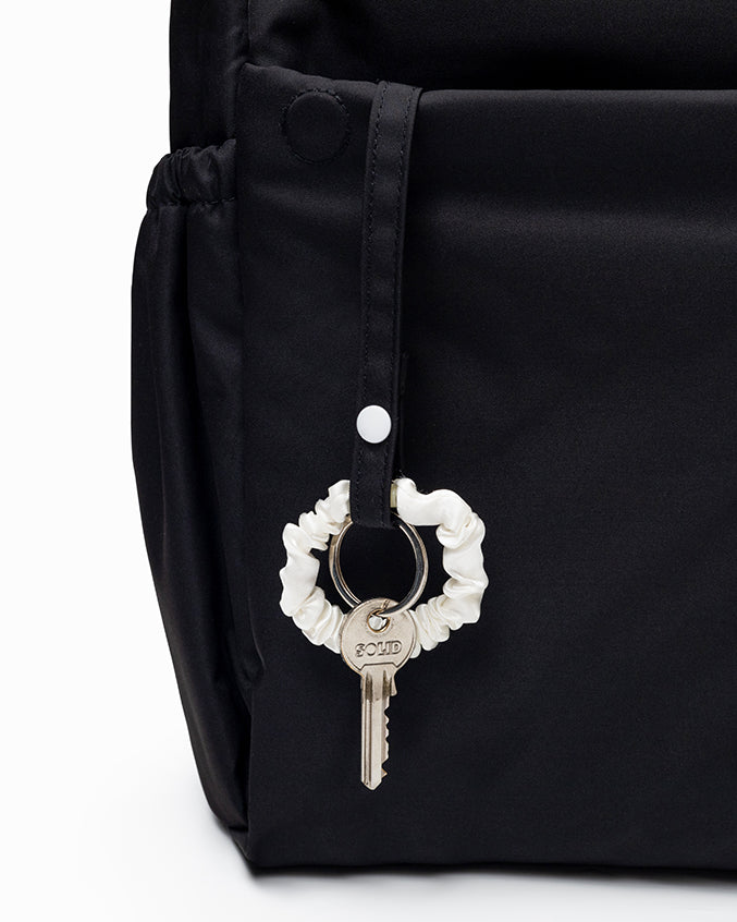 COSY LUXE UTILITY BACKPACK IN JET BLACK