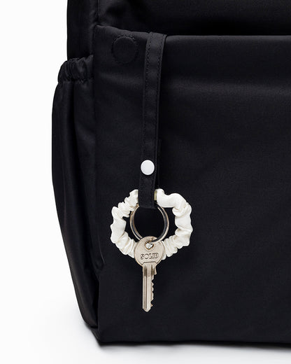 COSY LUXE UTILITY BACKPACK IN JET BLACK