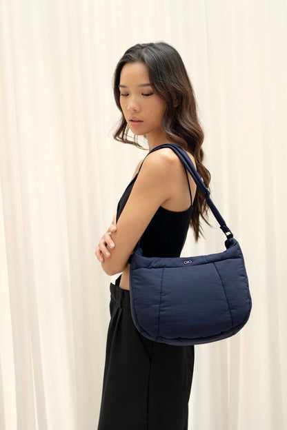 [BACKORDER] COSY PUFFY CROSSBODY BAG IN MIDNIGHT  - END OCT 2023 ARRIVAL