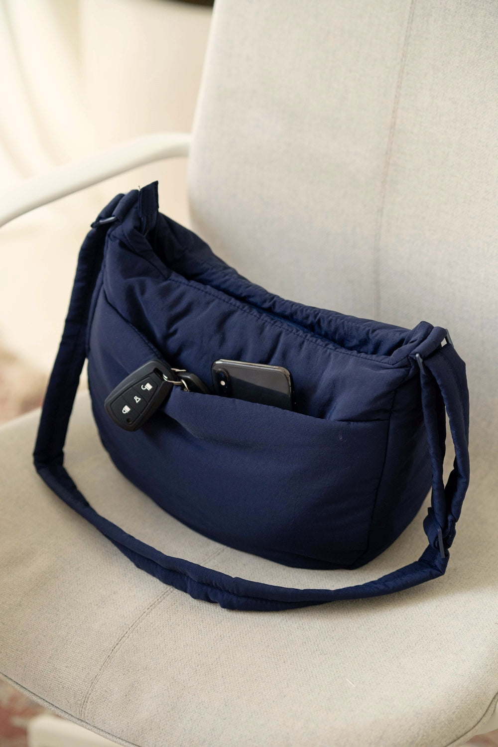 [BACKORDER] COSY PUFFY CROSSBODY BAG IN MIDNIGHT  - END OCT 2023 ARRIVAL