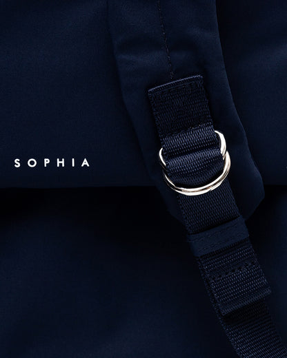 COSY LUXE UTILITY BACKPACK IN MIDNIGHT