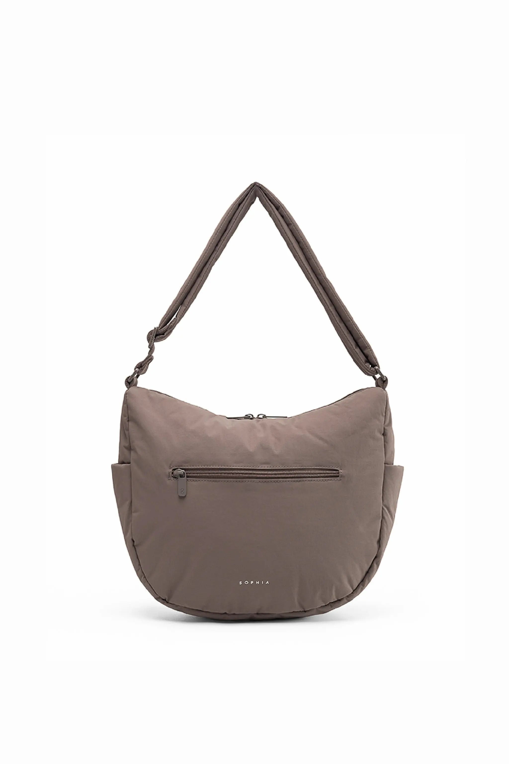 SIGNATURE POCKET CROSSBODY BAG IN POSH TAUPE 