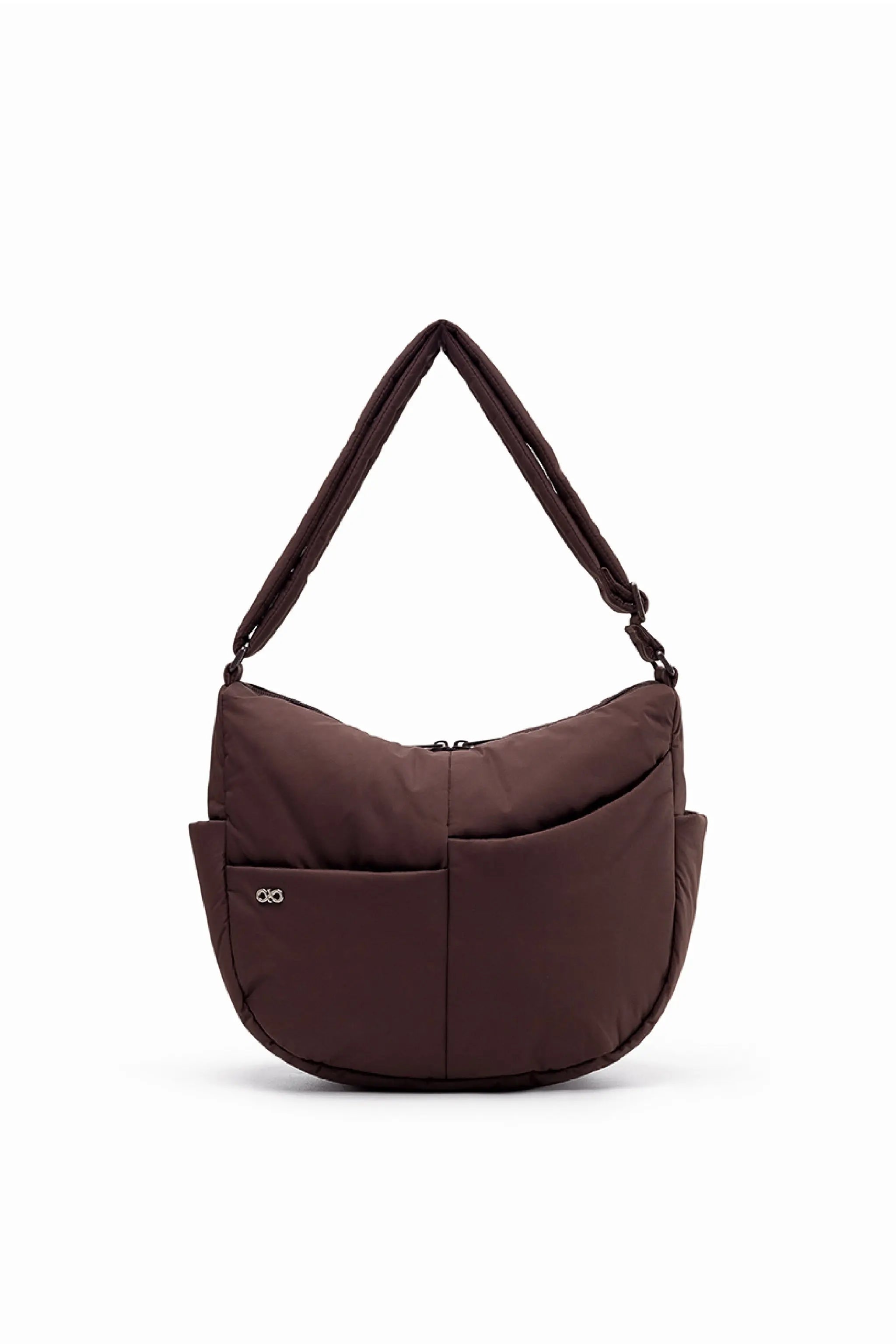 SIGNATURE POCKET CROSSBODY BAG IN POSH CHOCO 