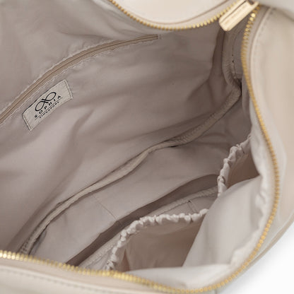 SIGNATURE POCKET SLOUCHY HOBO IN CHALK