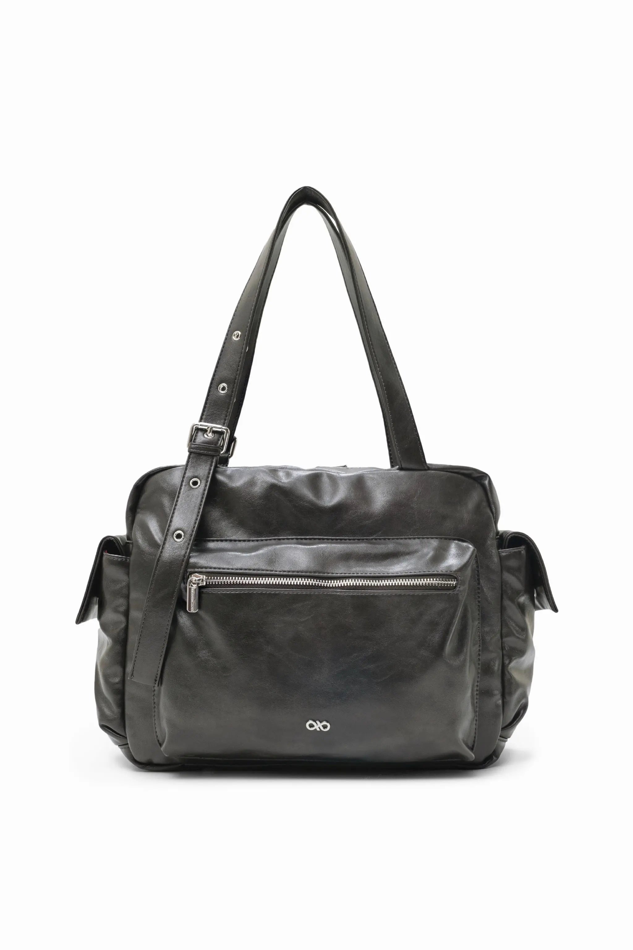 EVERYDAY CITY TOTE BAG IN OBSIDIAN GREY 