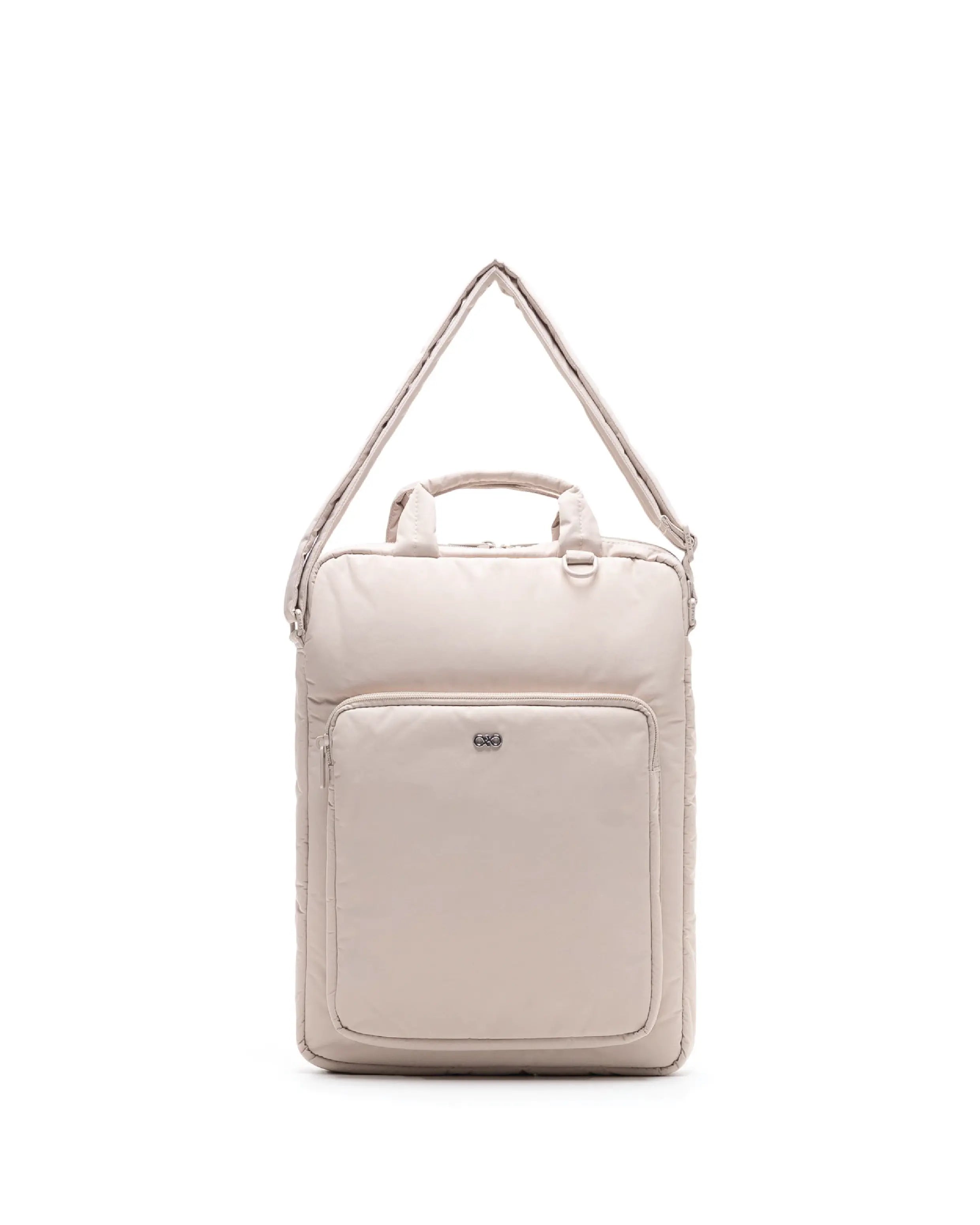 POSH LAPTOP BAG IN OAT The Sophia Label